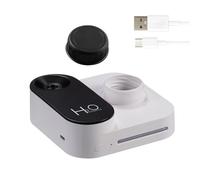 Humidificador pequeño, con forma de cámara, silencioso, botella de agua de apagado automático, humidificador de habitación con 2 modos de niebla, para dormitorio, coche, guardería, mesita de noche