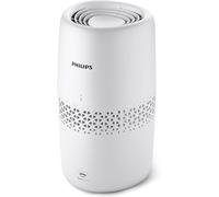Philips Serie 2000 Humidificador de aire, Tecnología NanoCloud, Depósito 2L, Para Habitaciones de hasta 31㎡, Modo Silencioso, Blanco (HU2510/10)
