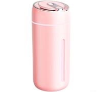 Humidificador portátil de doble modo de niebla de 330 ml, tanque de gran capacidad, 7 colores cambiantes, luz nocturna de bajo ruido para mini difusor para el hogar, coche, dormitorio, escritorio