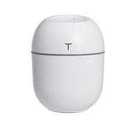 Humidificador portátil de niebla fría alimentado por USB con 2 niveles de ventilador nocturno silencioso compatible con apagado automático, fácil limpieza para dormitorio, coche, oficina