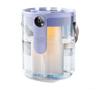 Humidificador portátil inalámbrico de 1.5L con tres ajustes de pulverización ajustables diseñados para el suministro continuo de humedad (púrpura)