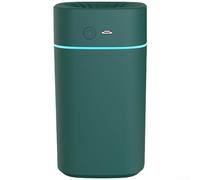 Humidificador portátil para mini niebla recargable por USB con luz de color para plantas de coche, hogar, espacios pequeños, 13 x 7 x 7 cm (verde (conector))