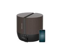 Cecotec Difusor de aromas PureAroma 550 Connected Black Woody. Capacidad 500ml, Pantalla LED, Altavoz, Control por bluetooth, App, Temporizador 12h, 3 Modos de funcionamiento, Cobertura 30m2