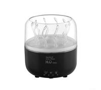 Humidificador que cambia de color con control remoto que crea un ambiente relajante para cualquier momento del día (negro)