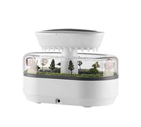 Humidificador Rain Cloud, difusor de aroma de gotas de lluvia de luz colorida, difusor de aromaterapia de paisaje de bosques, 7 luces que cambian de color, lámpara humidificador Raincloud con sonido