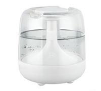 Humidificador silencioso de aromaterapia de escritorio con tanque de agua USB de 650 ml, luz LED colorida para mantener la humedad del aire en la oficina o dormitorio (blanco)