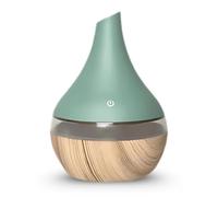 Humidificador ultrasónico y difusor de 300 ml - Difusión fría con o sin luz - Iluminación LED Multicolor - 2 Modos de difusión - Diseño Compacto - para Oficina, Dormitorio, bebé, Yoga - 20 m²