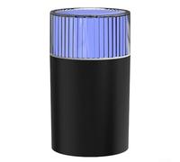 Humidificador USB con luz nocturna para el hogar y el automóvil, capacidad de 300 ml, modos de pulverización duales, LED colorido, 5V/1A, material ABS+PP (negro)