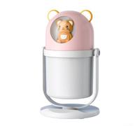 Humidificador USB de luz nocturna silenciosa con atomizador de gran capacidad para difusión de aroma y purificación de aire en espacios pequeños (B)