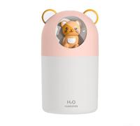Humidificador USB de luz nocturna silenciosa con atomizador de gran capacidad para difusión de aroma y purificación de aire en espacios pequeños (C)