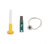 Humidificador USB DIY Kit 5V DC Atomizador Junta con temporizador para dormitorio Mist Unidad de escritorio portátil Negro (amarillo)