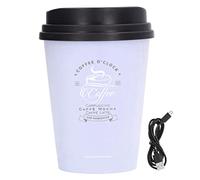 Humidificador USB Mini, portátil, silencioso, apagado automático, diseño de taza de café de 300ml para el hogar, oficina, coche, viaje, espacio Personal (Purple)