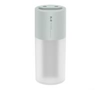 Humidificador USB para coche con puertos de pulverización dobles y tanque grande de 400 ml, apagado automático de 4/6 horas, lámpara nocturna LED, atomizador de niebla portátil alimentado por USB para