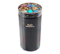 Humidificador USB para coche, pequeño humidificador, humidificador de aire de niebla de 300 ml con luz colorida | Humidificador portátil recargable para coche, hogar, dormitorio