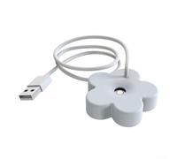 Humidificador USB para coche, portátil, difusor silencioso para vehículos, hidratante interior automático con temporizador de 8 horas, pulverizador de inyección directa para uso en escritorio (blanco)