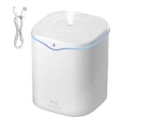 Humidificadores Cool Mist, humidificadores silenciosos, 2 l, humidificador grande, fuente de alimentación USB, humidificador con iluminación, humidificador versátil para niños y plantas, para