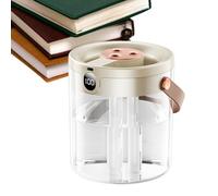 Humidificadores para dormitorio, pantalla digital de 3 boquillas de alta niebla, diseño ultrasónico de purificador de aire, silencioso, dormitorio, hogar, baño, sala de estar, guardería, oficina