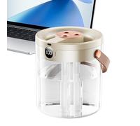 Humidificadores para dormitorios - 3 boquillas Humidificador de alta niebla con pantalla digital, humidificador ultrasónico | Purificador de aire para el hogar | Dormitorio Baño Sala de estar