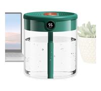 Humidificadores para el dormitorio - capacidad doble pulverización Humidificador Cool Mist con tanque 2L, difusores de escritorio suministros, sensor de humedad de pantalla digital, difusor de