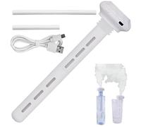 Humidificadores portátiles para viajes, mini humidificador USB que se adapta a cualquier botella de agua o taza, humidificador personal de niebla fría ajustable ultra silencioso con luz nocturna, dec