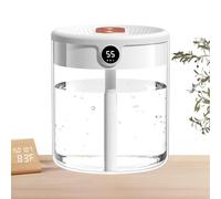 Humidifiers for Bedroom, 2L Cool Mist Humidifier, 5,16 x 5,16 x 5,98 pulgadas Spray Function, Digital Display Humidity Sensor, USB Oil Diffuser, Perfect Large Rooms, Office Use