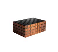 Humidor de cigarros, estuche de madera de cedro, higrómetro y humidificador, soporte portátil for cigarros for hombres, oficina y viajes