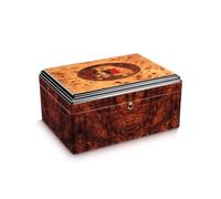 Humidor de cigarros, higrómetro y humidificador, estuche for cigarros de madera de cedro, soporte for cigarros portátil