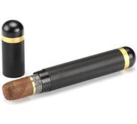 Humidor de Viaje Portátil para Puros, Tubo de Metal Mini, Estuche Humectante para Almacenamiento