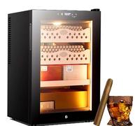 Humidor Profesional De Puros 50L Con Control De Clima, Refrigeración Doble, Estantes De Cedro Natural, Higrómetro Digital, Capacidad Hasta 300 Puros, Regalo Per-fecto Para Hombres(Winecabinet)