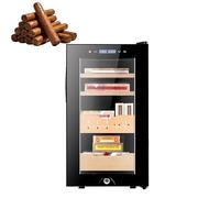 Humidor Puros Cabinet Eléctrico 200 Piezas 46L Calefacción Refrigeración, Regalo Personalizado Marido Jefe Jubilación Regalo Navidad Único, Decoración Interiores Bar