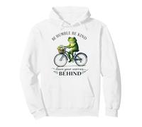 Humilde Kind Frog Riding Bike Deja atrás Las Preocupaciones Sudadera con Capucha