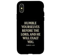 Humillaos Delante de Dios Él os exaltará Santiago 4 10 Carcasa para iPhone X/XS