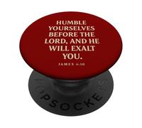 Humillaos Delante de Dios Él os exaltará Santiago 4 10 PopSockets PopGrip Adhesivo