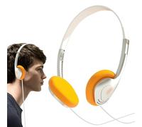 Humkopnl Auriculares retro sobre la oreja | Audífonos con aros Vintage Feelings - Auriculares estéreo ligeros con cable, auriculares estéreo ligeros y portátiles para computadora