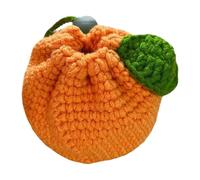 Humkopnl Monedero naranja | Monedero lindo - Monedero de ganchillo en forma de naranja, bonita cartera, bolsa de ganchillo mandarina, moneda, cargadores para mujer, Orange, Refer to description,