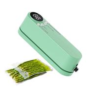 Humkopnl Selladores de calor de bolsas, máquina selladora al vacío de almacenamiento de alimentos, herramienta de sellado de aperitivos recargable, utensilio de cocina para el hogar, apartamento