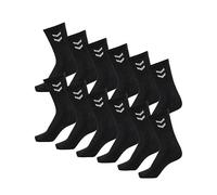 hummel Calcetines deportivos básicos unisex, 12 unidades, Negro (2001)