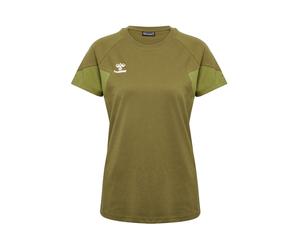 Hummel Camiseta funcional 'Travel' lima / oliva / blanco S lima / oliva / blanco