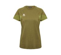 Hummel Camiseta funcional 'Travel' lima / oliva / blanco XS lima / oliva / blanco