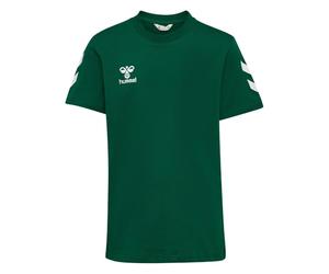 Hummel, Camiseta hmlGO 2.0 Chevron S/S, Verde Eterno, 3XL