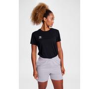 Hummel Camiseta Mujer Cuello Redondo Logo Bordado Regular Ajuste Básico Deportiv