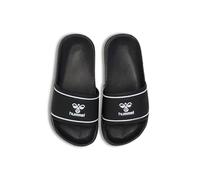 hummel Chanclas de piscina Slide para niños, tamaño, negro blanco, 33 EU