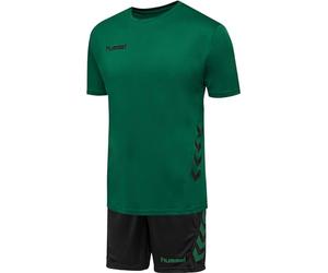 Hummel Conjunto Unisex Juvenil Hmlpromo Kids Duo Track Suit, Evergreen/Black, Talla 152 EU