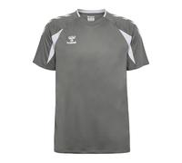 hummel Core 2.0 - Camiseta para hombre, color blanco y gris, talla 3XL