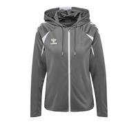 hummel Core 2.0 - Chaqueta con capucha para mujer, color blanco y gris, XL