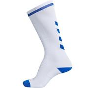 hummel - ELITE INDOOR SOCK HIGH, Calcetines Universidad, WHITE/TRUE BLUE, 31-34 - 204044-9368