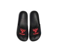 hummel Essential Pool Slide, Sandalia Deslizante Unisex Adulto, Negro Chino Rojo, 36 EU