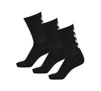 Hummel FUNDAMENTAL 3-PACK SOCK Calcetines Deportivos, Unisex Socks, Unisex adulto, negro, 10