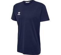 Hummel GO 2.0 - Camiseta Deportiva para Hombre de Manga Corta - Camiseta de Entrenamiento para Fitness, Deporte y Ocio - de 100% algodón orgánico - Ajuste cómodo, Tejido de Punto elástico y Cuello