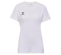 hummel GO 2.0 Camiseta Deportiva para Mujer, Manga Corta para Deporte, Fitness y Tiempo Libre, Camiseta básica de algodón 100% orgánico, Material elástico, Cuello Redondo